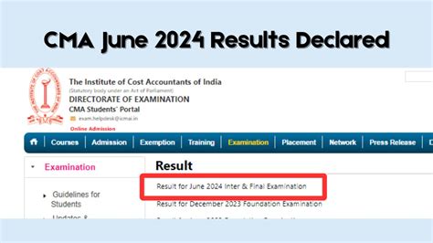 Icmai Declares Cma June Result Check Pass Percentage Across Courses