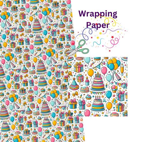 Happy Birthday Wrapping Paper, Happy Birthday Gift Wrap - Etsy