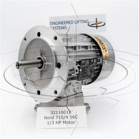 Nord 32110012 71S 4 N 56C 1 3 HP Motor Crane Hoist Equipment