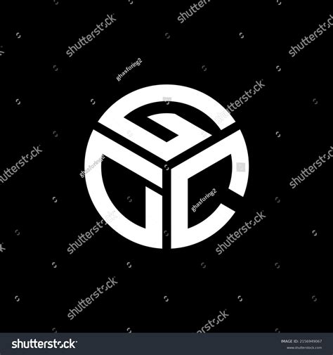 Gdc Letter Logo Design On Black Background Gdc Royalty Free Stock