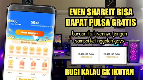 Ikuti Event Shareit Dengen CHECK IN COINS Di Lucky Coin Untuk Dapatkan