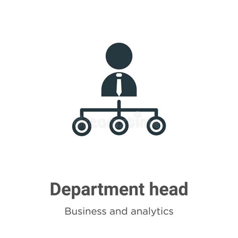 Department Head Vector Icon on White Background. Flat Vector Department Head Icon Symbol Sign ...