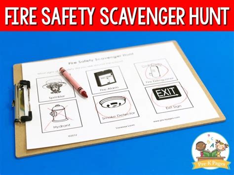 Fire Safety Scavenger Hunt