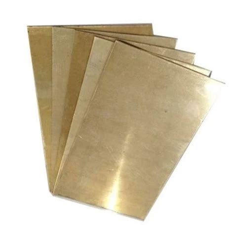 Hot Rolled Golden Rectangular Brass Sheet For Hardware Fitting Mm