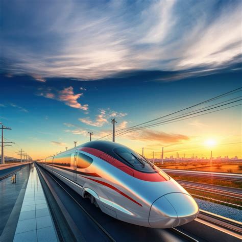 High-speed rail train, transportation. AI | Free Photo - rawpixel