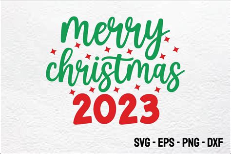 Merry Christmas 2023 Christmas Svg Graphic By Trendy CraftSVG