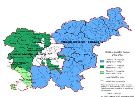 Objavljena Karta Regionalne Pomoči Za Obdobje 2022 2027 Razvojni Svet