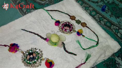 Handmade Rakhi using silk thread and gota - K4 Craft Community