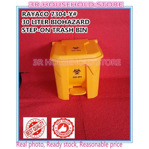 Tong Sampah RAYACO 30Liter MEDICAL USE Step Bin Garbage Bin Trash