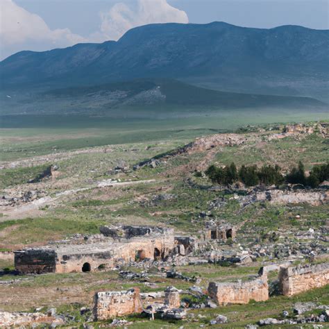 Hierapolis Pamukkale Archaeological Site In Denizli In Turkey Overview