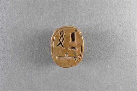 Scarab Inscribed With A Name Of Wish Related To Ptah Third