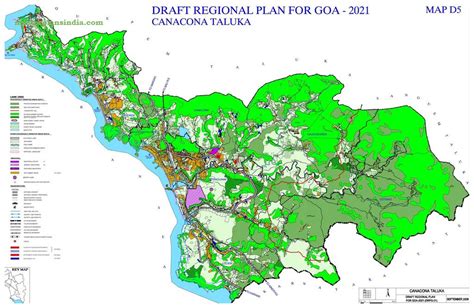 Canacona Taluka Regional Development Plan Map 2021 PDF Download - Master Plans India