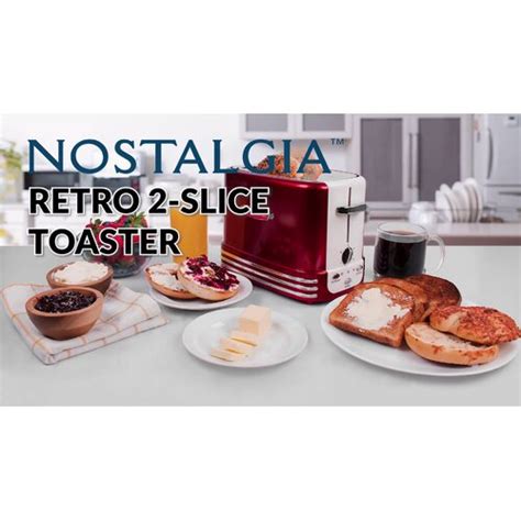 Nostalgia Electrics Nostalgia Retro Wide 2 Slice Toaster And Reviews Wayfair