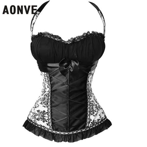 Buy Aonve Halter Corset Gothic Steampunk Corselet Sexy