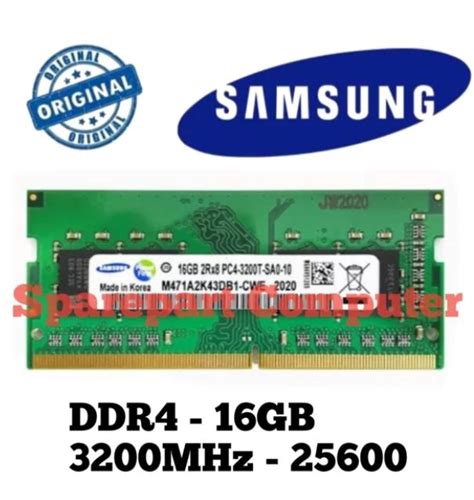 RAM LAPTOP SAMSUNG DDR4 16GB 3200 MHz 25600 ORIGINAL RAM GAMING RAM NB