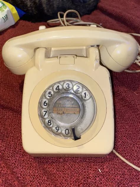 Vintage Bt Rotary Dial Telephone Cream Model 706f 1976 Converted £