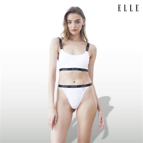 ELLE Lingerie ชดชนใน สปอรตบรา แบบไรโครง รน LB8760 Lazada co th