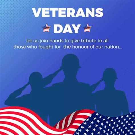 Veterans Day Greeting Card Templates - PhotoADKing