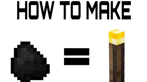 HOW TO MAKE TORCH IN MINECRAFT TORCH YouTube