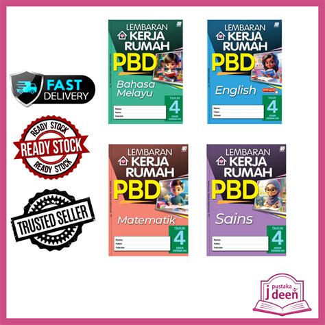 Jdeen Buku Latihan Tahun Lembaran Kerja Rumah Pbd Shopee