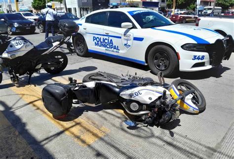 Oficial De Tránsito De Boca Del Río Se Accidenta En La Avenida Juan