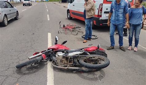 Colis O Entre Moto E Bicicleta Deixa Feridos Na Al Em Arapiraca