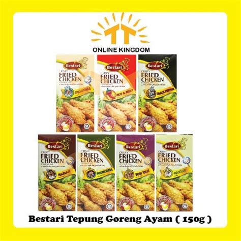 Bestari Crispy Fried Chicken Coating Mix 150g Shopee Malaysia