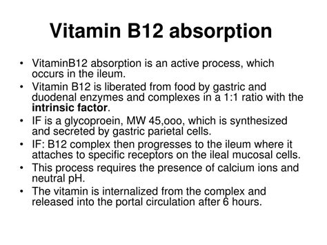 Ppt The Role Of Vitamin B12 Within The Body Powerpoint Presentation