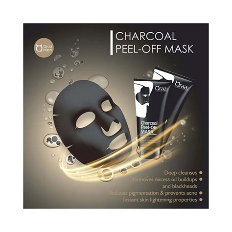 Buy Qraamen Activated Charcoal Peel Off Mask For Men 100 Gm Online At