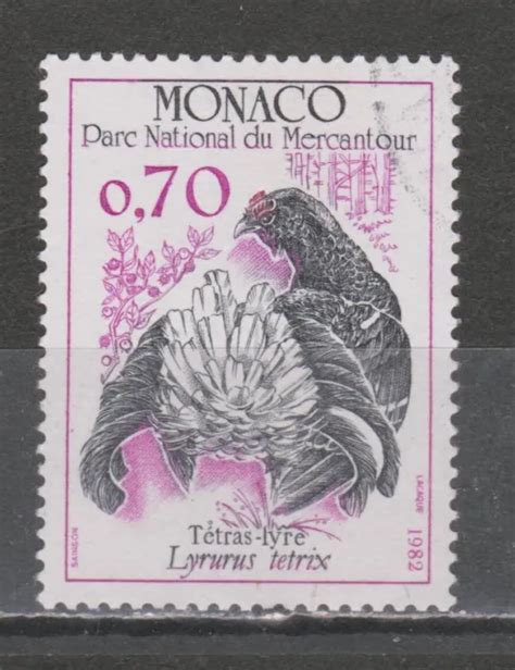 TIMBRE DE MONACO oblitéré N Y T 1317 avec cachet rond très léger