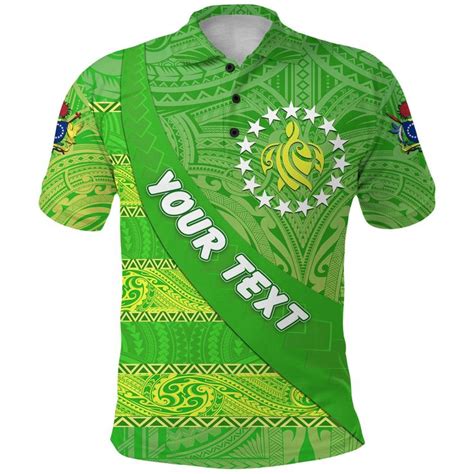 Aio Pride Custom Text Cook Islands Polo Shirt Polynesian Victorian Vib