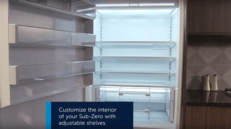 Sub Zero Refrigerator Interior Care Configuration Video