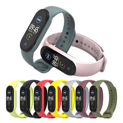 Mijobs Strap For Mi Smart Band 5 6 Silver Shop