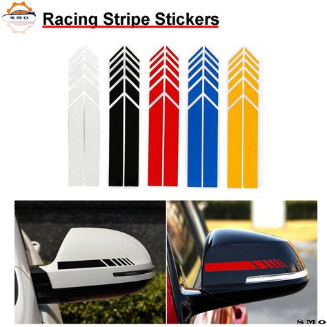 Car Racing Stripe Sticker Lining Strip Vinly Wrap Body Side Mirror