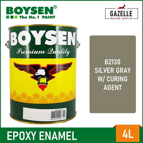 Boysen Epoxy Enamel Silver Gray B2130 4l W Curing Agent Lazada Ph