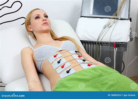 Electrostimulation therapy stock photo. Image of procedure - 18482224