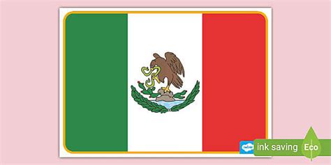 FREE! - Mexico Flag Poster – Display Posters – Twinkl Resources