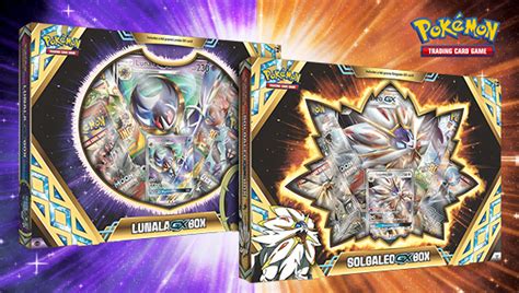 Pokémon TCG Solgaleo GX Box and LunalaGX Box Pokemon