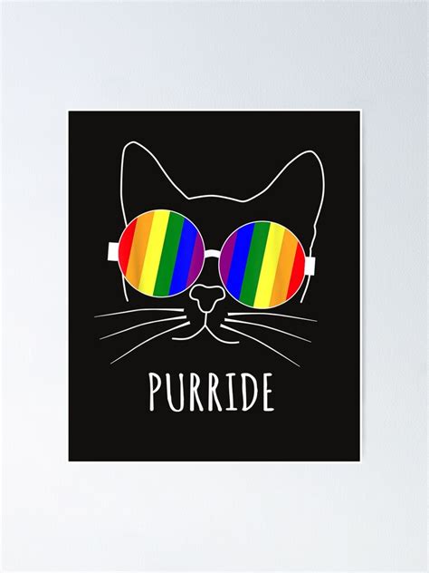 Purride Cat LGBT Gay Pride LGBTQIA Pride Month LGBT Flag Pride