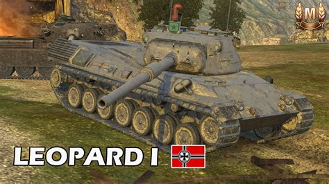 Leopard 1 7 104 DAMAGE WoT Blitz ACE Replays YouTube