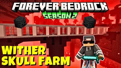 We Built A Wither Skull Farm Easy Or Deadly In Minecraft Bedrock Youtube