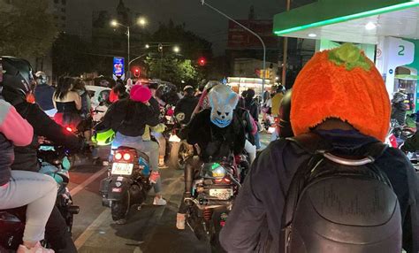 Mega Rodada Del Terror Cientos De Motociclistas Generan Caos En La Cdmx