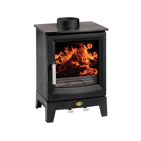 Clarke 6910132 Wentworth Ii Black Cast Iron Wood Smokeless Coal Burning Stove 18000btu 5kw