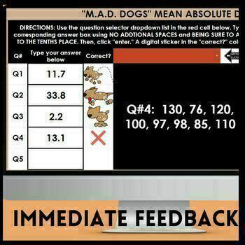 Mean Absolute Deviation Activity by Linear Llama | TPT