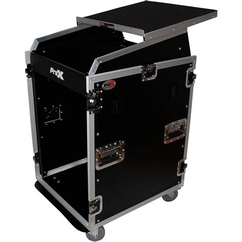 ProX Rackmount Mixer Flight Case with Laptop Shelf,