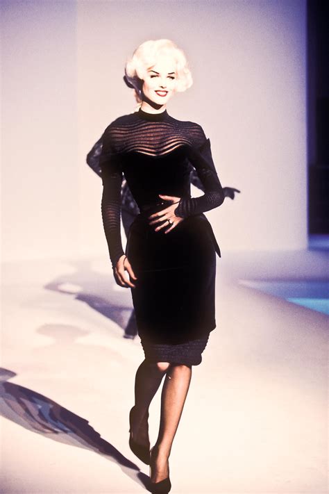 Thierry Mugler Winter 1995 Eva Herzigova The Fashion Anthology Blog