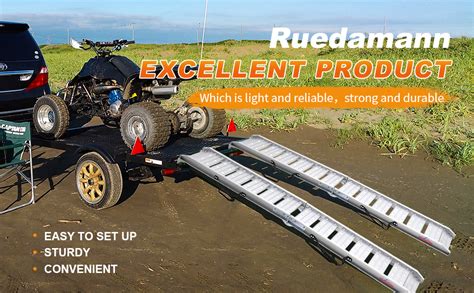 Ruedamann Car Ramps With 72 Inch L × 11 6 Inch W Aluminum