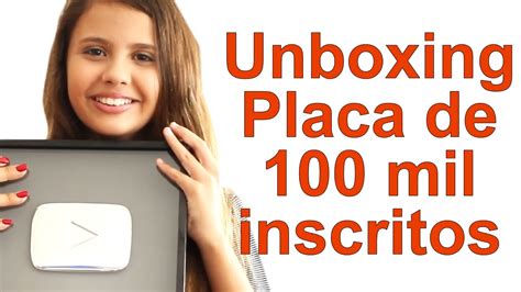 Unboxing Placa De Mil Inscritos Youtube