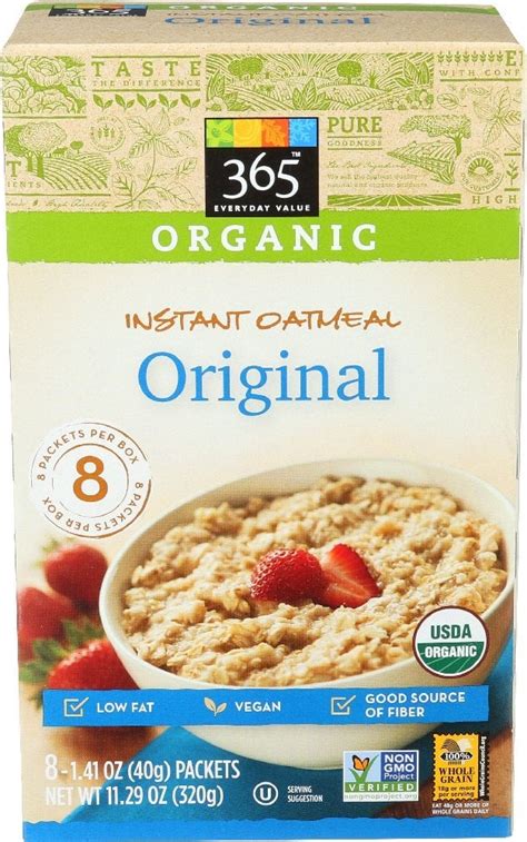 Organic Instant Oatmeal Original | Best Whole Foods Foods on Amazon ...