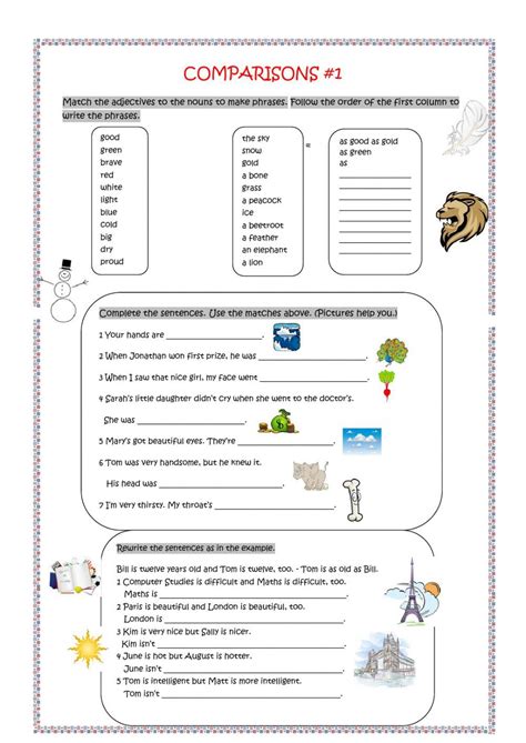 Ficha Online De Comparative With As As Para Th Puedes Hacer Los